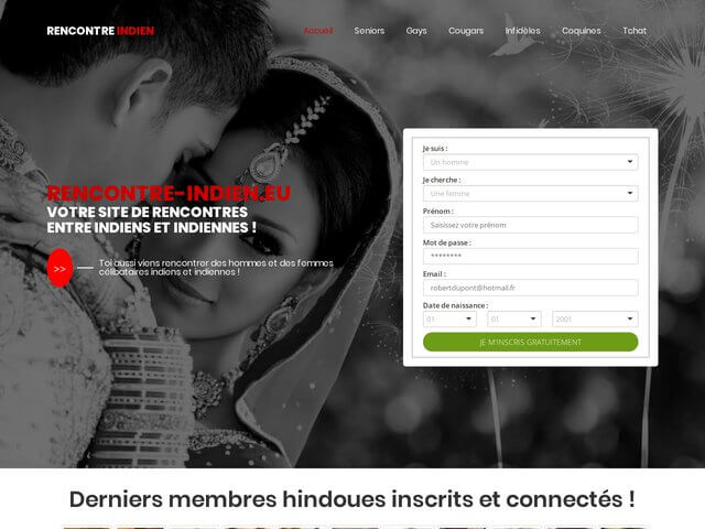 Rencontre-indien.eu : Site de rencontres entre indiens